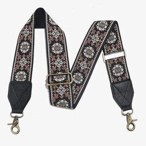 NWOT Floral Embroidered Purse Strap